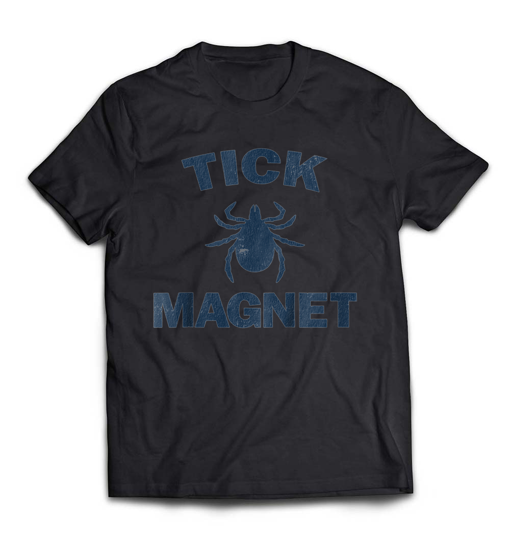 “Tick Magnet” T-Shirt – The Funny Camping and Hiking Bug Shirt for Outdoor Enthusiasts